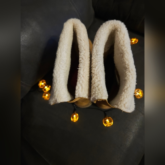 BASS ARIA brown Suede and Shearling Boots sz8 - Picture 6 of 12